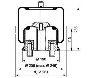PE AUTOMOTIVE 08420412a -  Кожух пневматической рессоры
